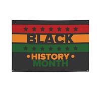 Black History Month Banner Backdrop Photography Background 47x71in Flag For Party Home Yard Holiday Decoration