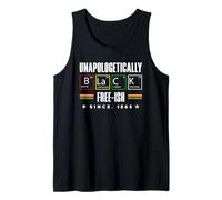 Black History Month Black Chemical Periodic Table Tank Top