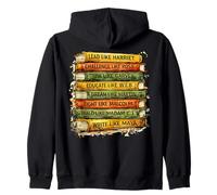 Black History Month Black Leaders African American Teachers Zip Hoodie
