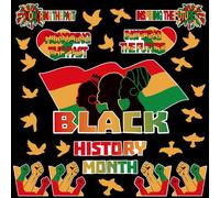 Black History Month Bulletin Board Decorations, 27 Pcs Black History Month Decorations African American National Holiday Bulletin Board Decorations for Classroom Home Celebration Party Supplies