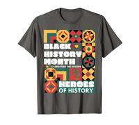 Black History Month Celebrating African Black History Month T-Shirt, Men, Asphalt Grey, Medium