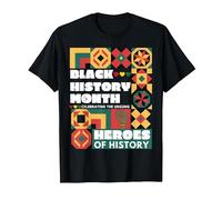 Black History Month Celebrating African Black History Month T-Shirt, Men, Black, 5X-Large