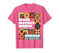 Black History Month Celebrating African Black History Month T-Shirt, Men, Pink Heather, Small