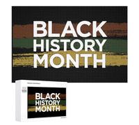 Black History Month Classic Wooden Jigsaw Puzzles for Adults Artwork Wall Decor Bedroom 1000 PCS