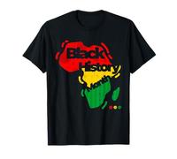 Black History Month Cool BLM Melanin Pride Pan African Map T-Shirt