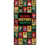 Black History Month Door Cover African American History Month Photo Backdrop Black History Month Festival Party Decorative Background