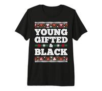 Black History Month Educated Young Gifted & Black African Premium T-Shirt