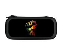 Black History Month Fist Juneteenth Carry Case for Switch Carrying Cover Storage Bag Protective Accessories Travel Black-Style
