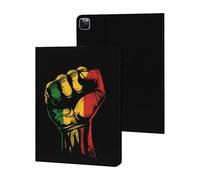 Black History Month Fist Juneteenth Case Compatible for iPad Pro 2020/2021/2022 (12.9in) Tablet Cases Stand Protective Cover with Sleep/Wake