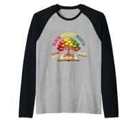 Black History Month Honoring The Past Inspiring The Future Raglan Baseball Tee