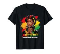 Black History Month Juneteenth Remembering My Ancestors T-Shirt