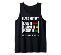 Black History Month Live Learn Make It Tank Top