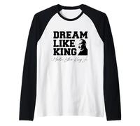 Black History Month Martin Have Dream Luther King Day Raglan Baseball Tee