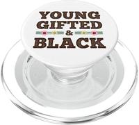 Black History Month Melanin Pride Young Gifted Black African PopSockets PopGrip for MagSafe