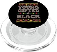 Black History Month Melanin Pride Young Gifted Black African PopSockets PopGrip for MagSafe