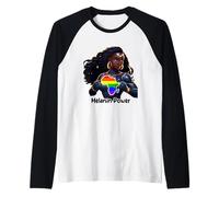 Black History Month Melanin Queen Strong Black Woman Pride Raglan Baseball Tee