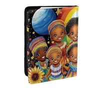 Black History Month Printed Passport Holder,Travel Pu Leather Passport Cover Case Organiser for Men Women,6.5 Inch