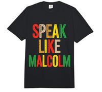Black History Month Speak Like Malcolm Juneteenth Comfort Colors Adult Heavyweight T-Shirt
