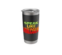 Black History Month Speak Like Malcolm Juneteenth Stainless Steel Insulated Tumbler