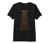 Black History Month Tee Dream Like Martin Lead Like Harriet Premium T-Shirt