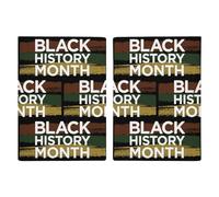 Black History Month Travel Passport Wallet Credit Card Holder Cover Case Protector