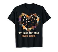 Black History Month We Have The Same Heart Inside Vintage T-Shirt