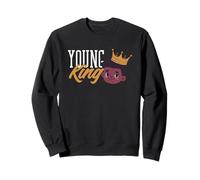 Black History Month Young Black King Boy Sweatshirt