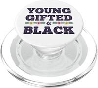 Black History Month Young Gifted & Black African Afro PopSockets PopGrip for MagSafe