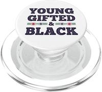 Black History Month Young Gifted & Black African Afro PopSockets PopGrip for MagSafe