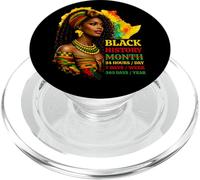 Black History Pride Everyday Afro Woman African Heritage PopSockets PopGrip for MagSafe