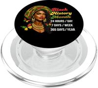 Black History Pride Everyday Afro Woman African Heritage PopSockets PopGrip for MagSafe