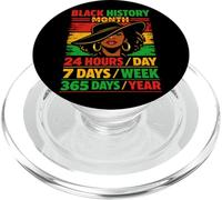 Black History Pride Everyday Afro Woman African Heritage PopSockets PopGrip for MagSafe