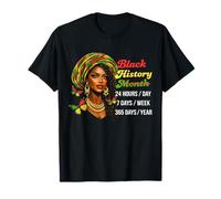 Black History Pride Everyday Afro Woman African Heritage T-Shirt