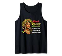 Black History Pride Everyday Afro Woman African Heritage Tank Top