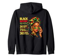 Black History Pride Everyday Afro Woman African Heritage Zip Hoodie