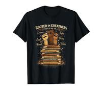 Black History Rooted in Greatness Value Graphic T-Shirt, Men, Black, XL