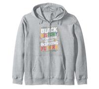 Black History Tree of Knowledge Design Zip Hoodie