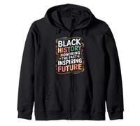 Black History Tree of Knowledge Design Zip Hoodie
