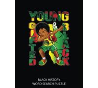 Black History World Search Puzzle: Black History Month Decorations Top Young Gifted Black Boys | 8.5 x 11 inch | 38 pages with solution