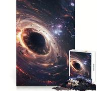 Black Hole In Space Jigsaw 1000 Pieces for Teenagers Focus Ability Cozy Relaxation Interlock Well Ideal Present (38x52cm)
