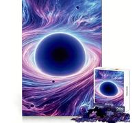 Black Hole in Space Teenager Jigsaw Puzzles 1000 Pieces Focus Training Calm Distraction Tight Join Ideal Present (38x26cm)