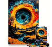 Black Hole Landscape Puzzles for Adults 1000 Puzzles Focus Ability Stress Free Fun Interlock Well Perfect Xmas (38x52cm)