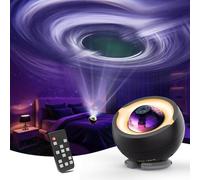 Black Hole Projector Scientifically Sculpted by Led Light, Interstellar Galaxy Star Projector with Cosmic Eye Night Light Lamp for Bedroom Decor, Science Education, and Astronomy Art Gifts