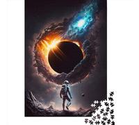 Black Hole Puzzles for Adults,500 Piece Jigsaw Puzzles for Adults, Wooden Puzzle Fun Decompressing Game 500pcs (52x38cm)