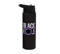 Black Hole - Retro Astrophysics Physics Science Stainless Steel Insulated Water Bottle