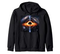 Black Hole Space Energy Beam Accretion Disk Concept Zip Hoodie