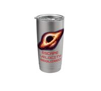 Black Holes Escape Velocity T-Shirt Fun Space Physics Stainless Steel Insulated Tumbler