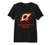 Black Holes Gravity Warning T-Shirt Fun Space Physics Premium T-Shirt