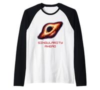 Black Holes Gravity Warning T-Shirt Fun Space Physics Raglan Baseball Tee