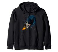 Black Holes Journey Universe Physics Astrophysicist Quantum Zip Hoodie